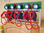 Nab�jec� stojan NS 05.05 s 5 kusy d�ln�ch sv�tidel T 1005.01A v re�imu nabito
